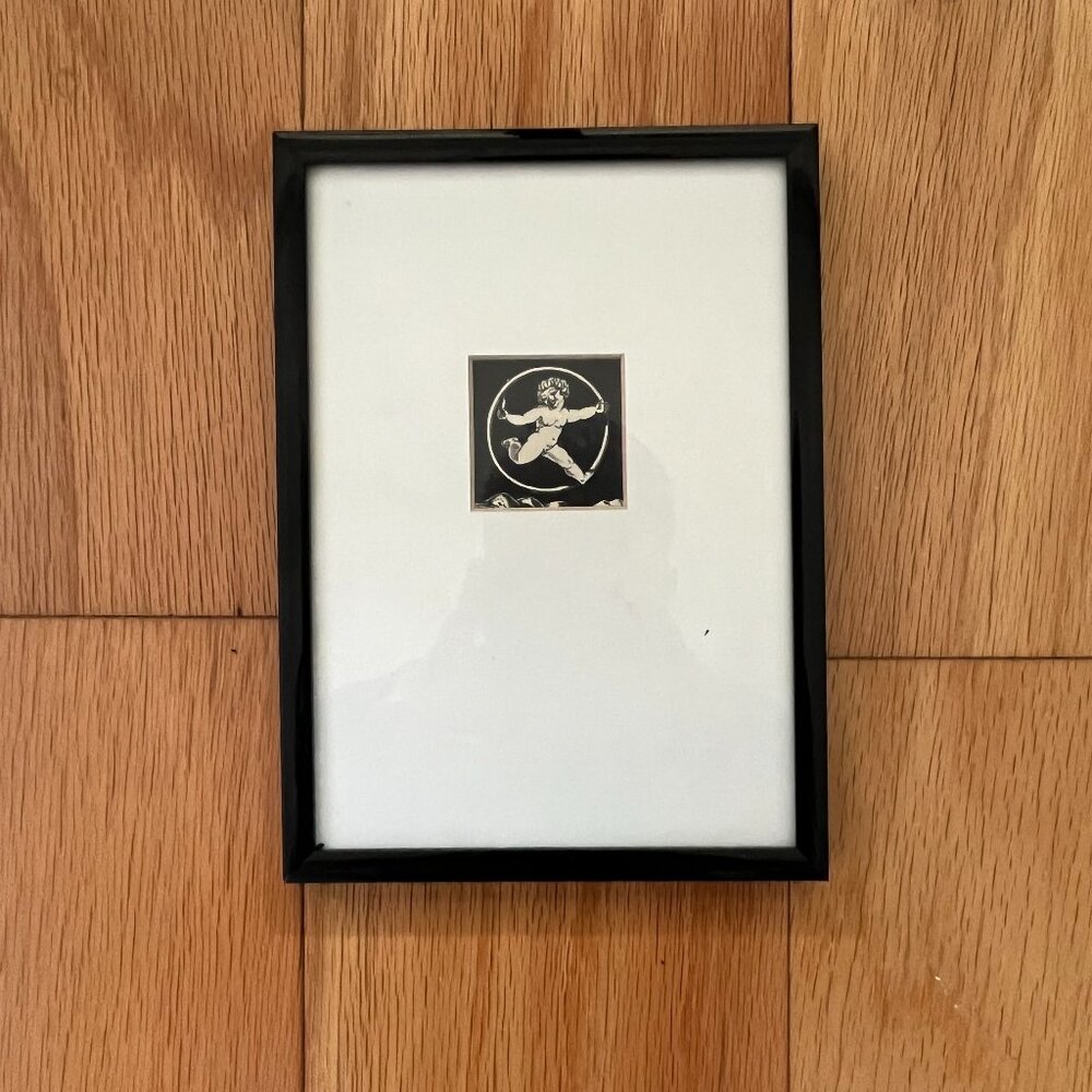 Antique framed print